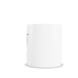 Cup for  metal white with individual design 300 ml
