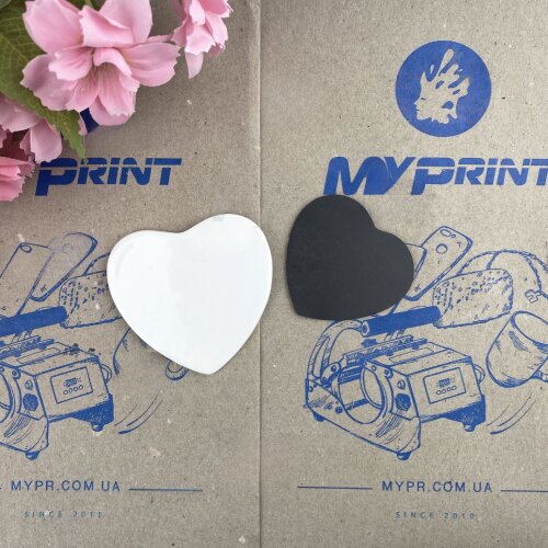 Sublimation Ceramic Heart Magnet 6.5*6.5 cm