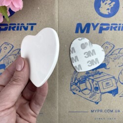 Sublimation Ceramic Heart Magnet 6.5*6.5 cm