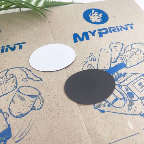 Sublimation Vinyl Oval Magnet 6.5*9 cm